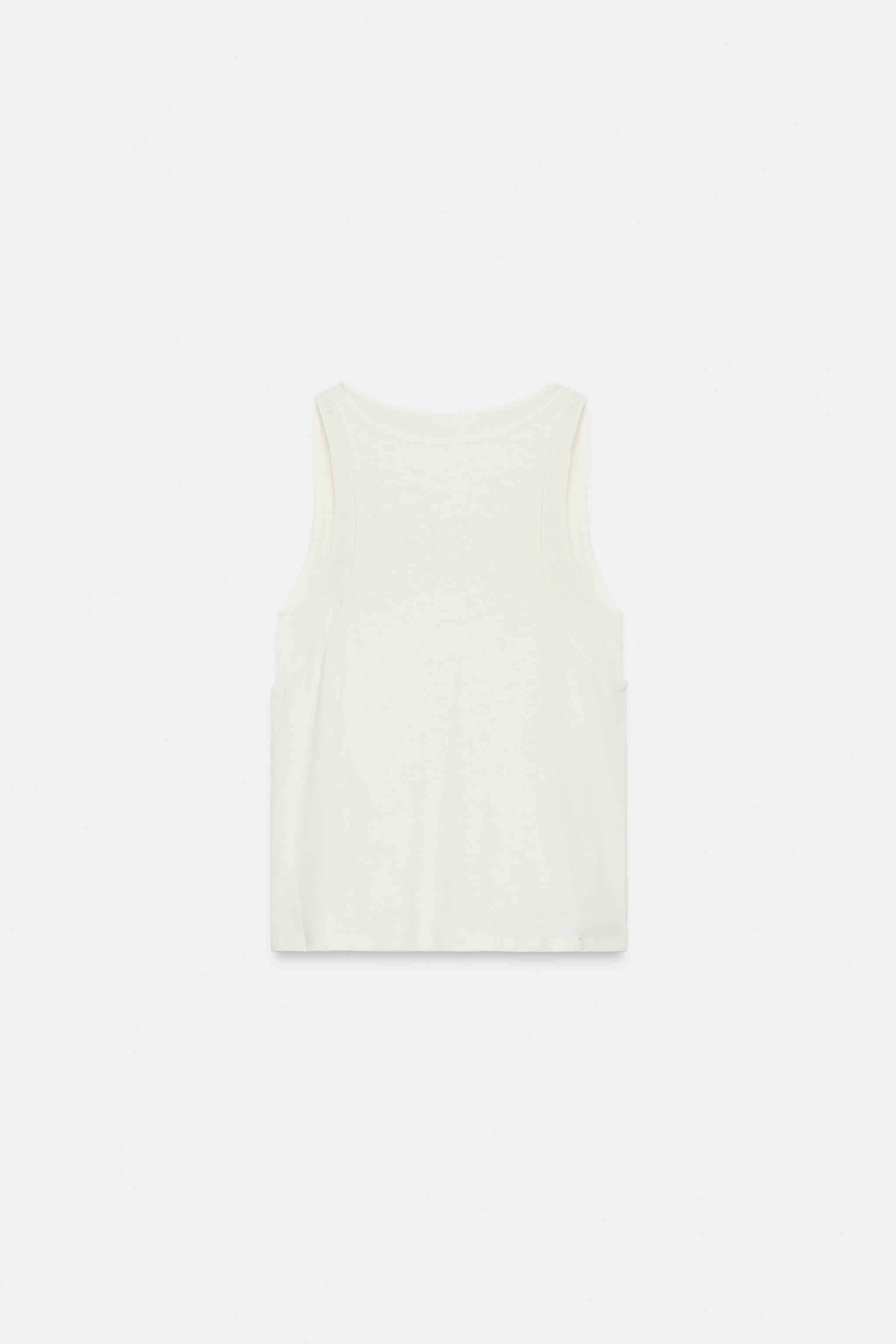 COTTON AND LINEN BLEND TOP